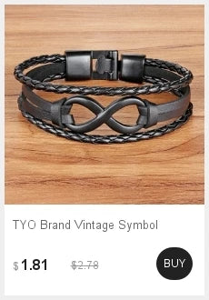 5 layer leather bracelet