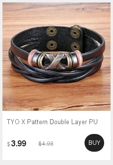 5 layer leather bracelet