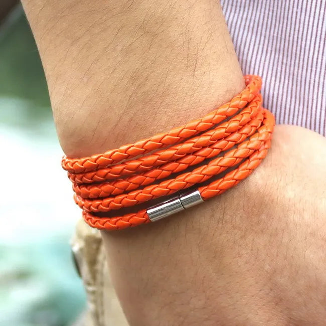 5 layer leather bracelet