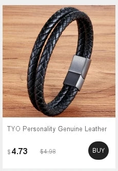 5 layer leather bracelet