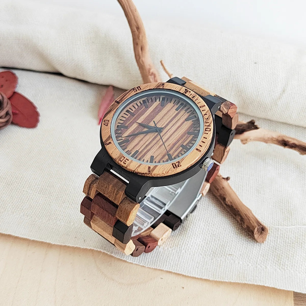 Vintage Wooden Wrist Watches for Men & Women