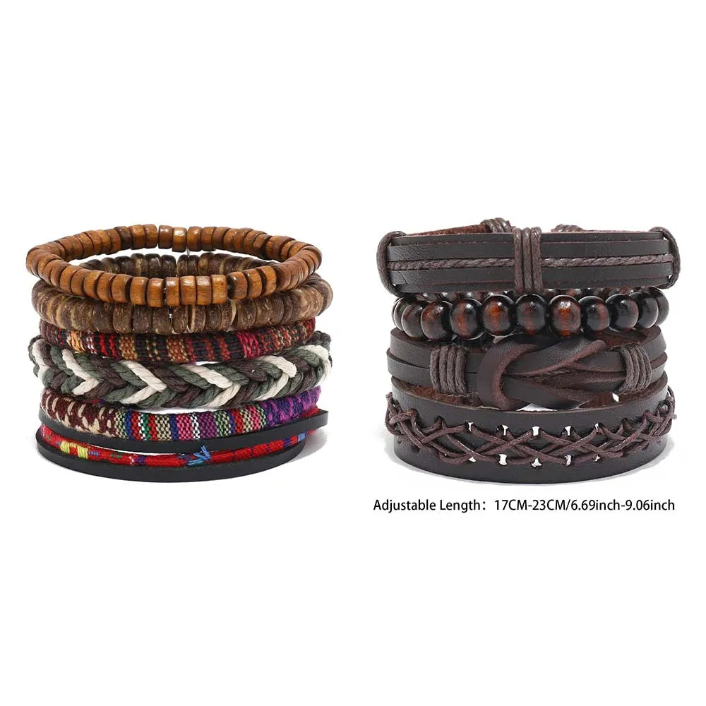 Bohemian Leather Bracelet Men