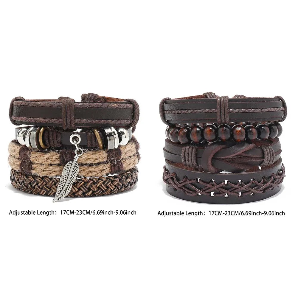 Bohemian Leather Bracelet Men