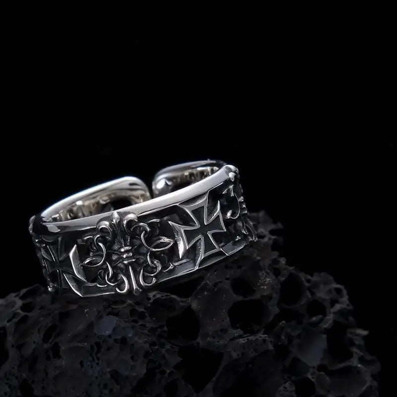 Punk style ring for men