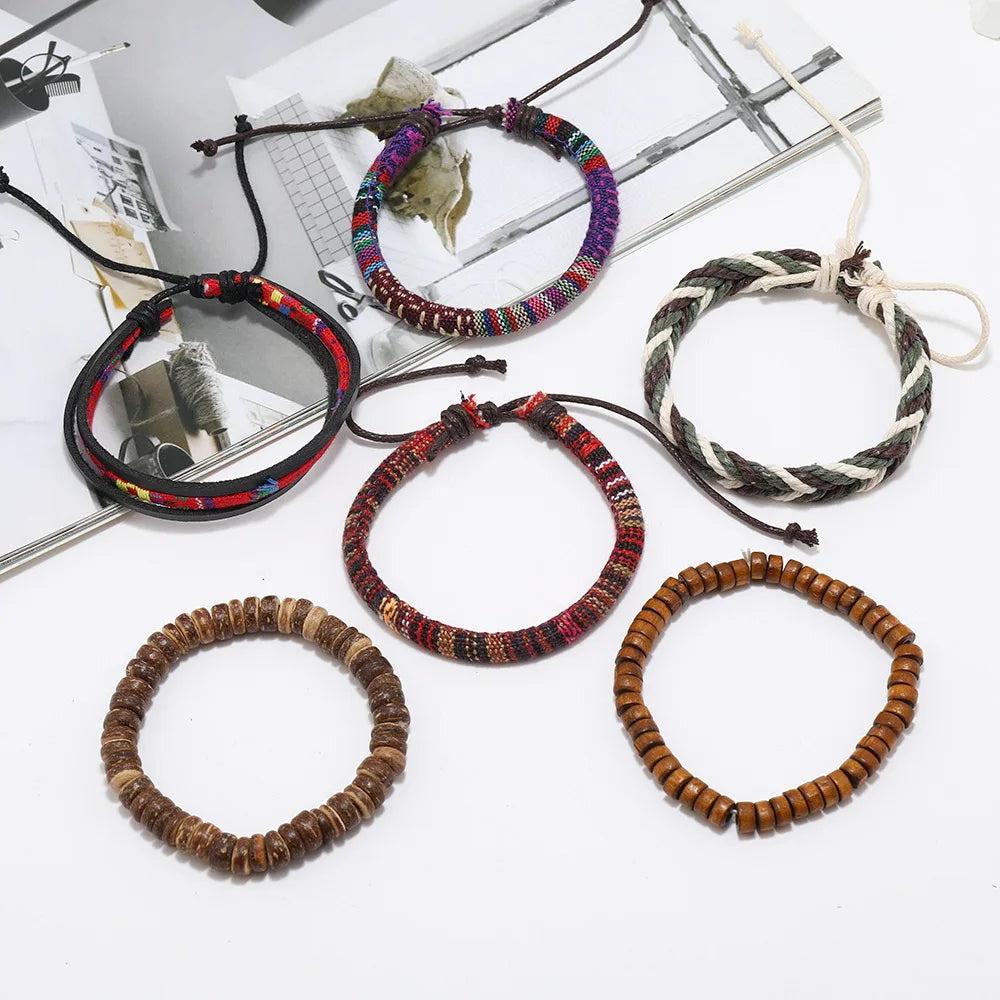 Bohemian Leather Bracelet Men