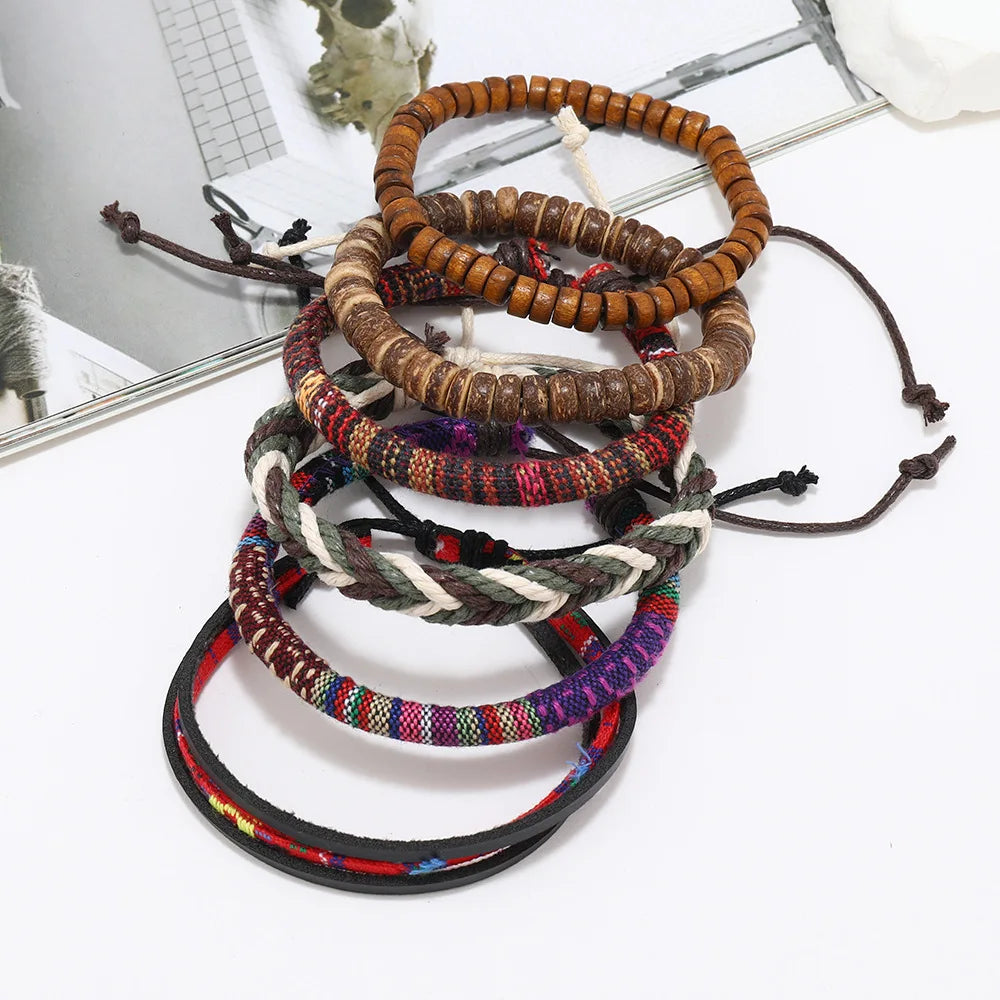 Bohemian Leather Bracelet Men