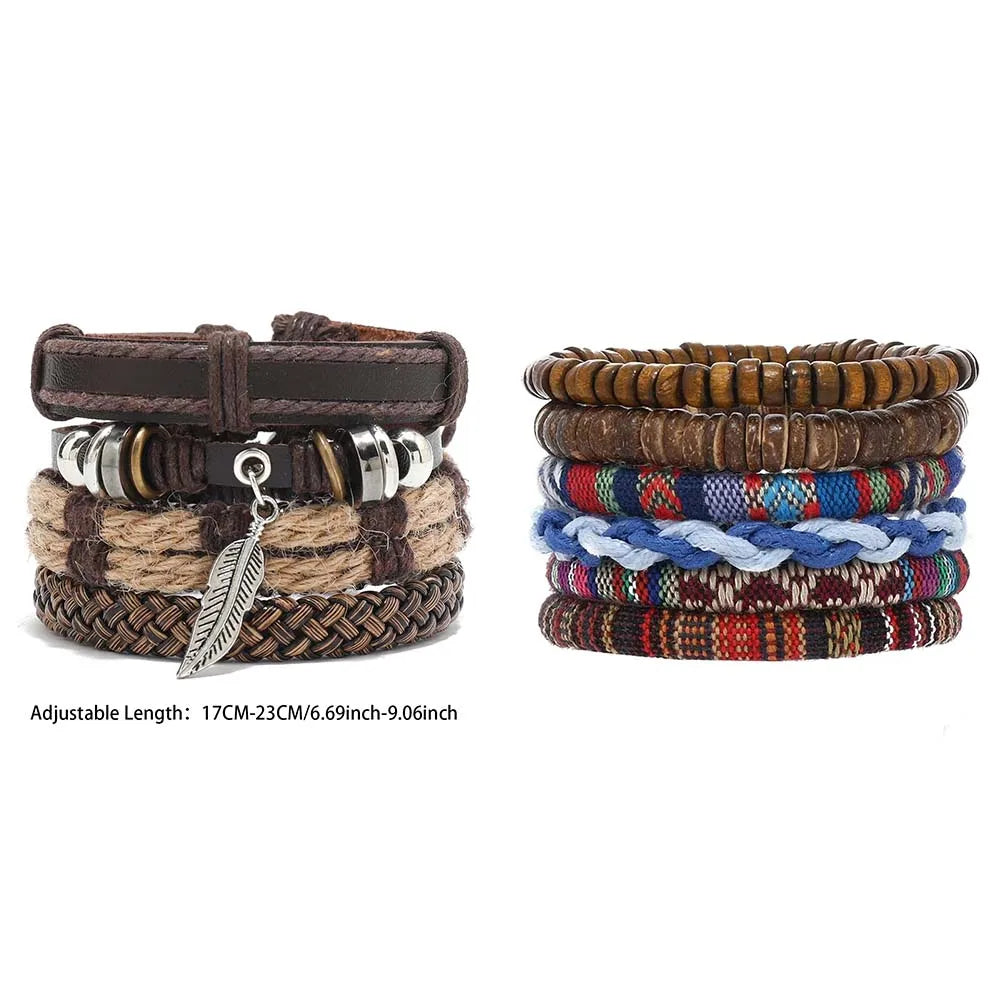 Bohemian Leather Bracelet Men