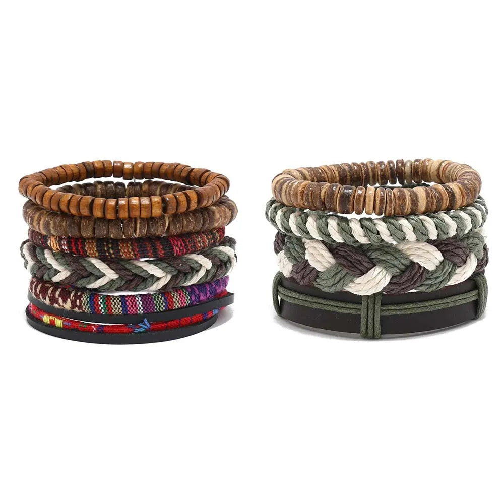 Bohemian Leather Bracelet Men