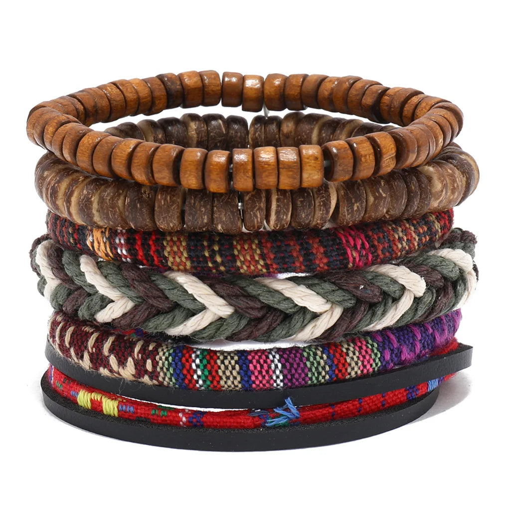 Bohemian Leather Bracelet Men