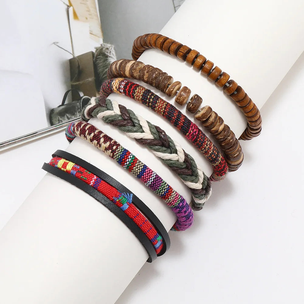 Bohemian Leather Bracelet Men