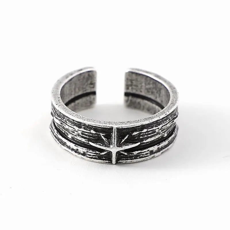 Silver color punk ring