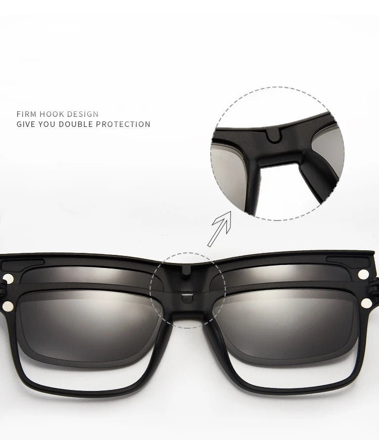 6 In 1 Polarized Magnetic Sunglasses