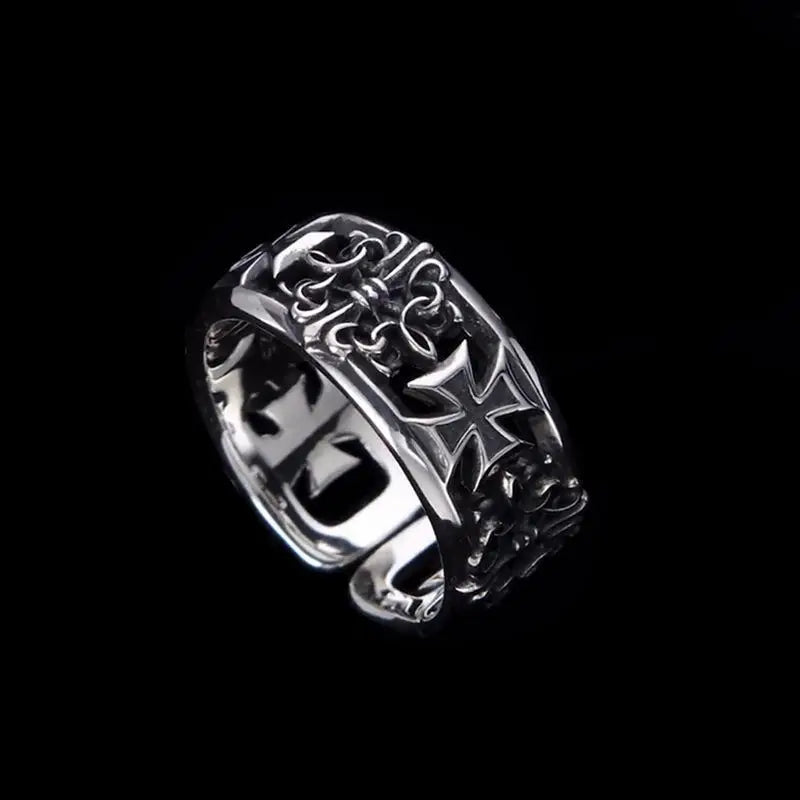 Punk style ring for men