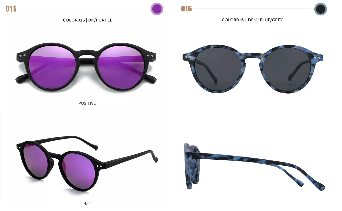 Retro polarized sunglasses