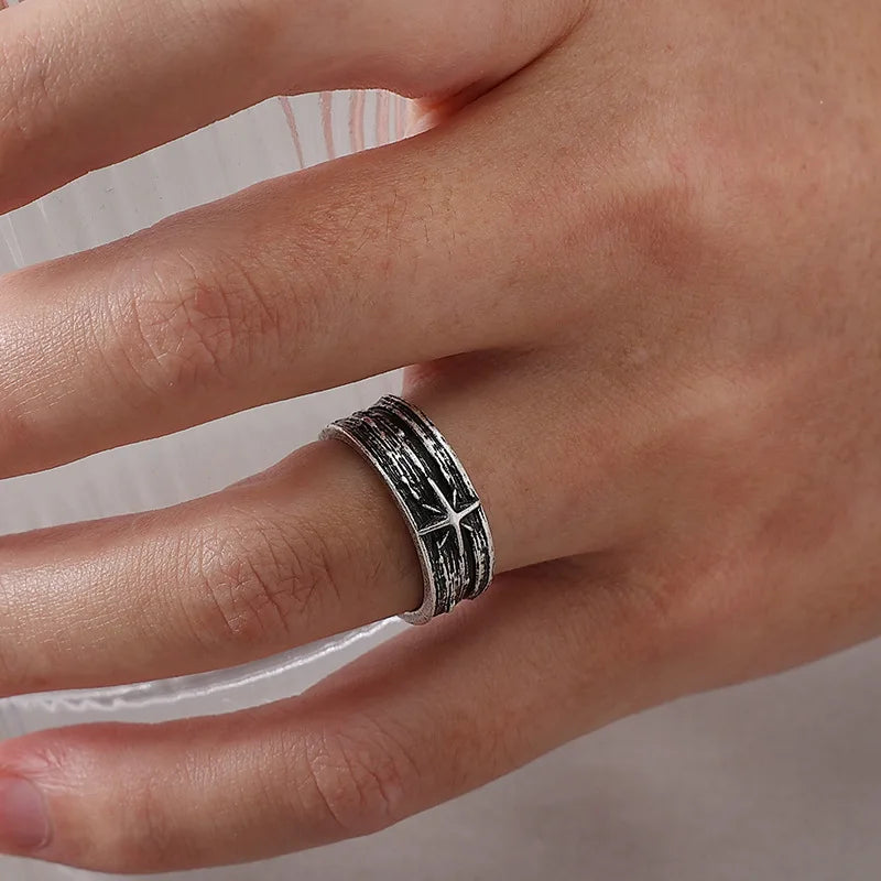 Silver color punk ring