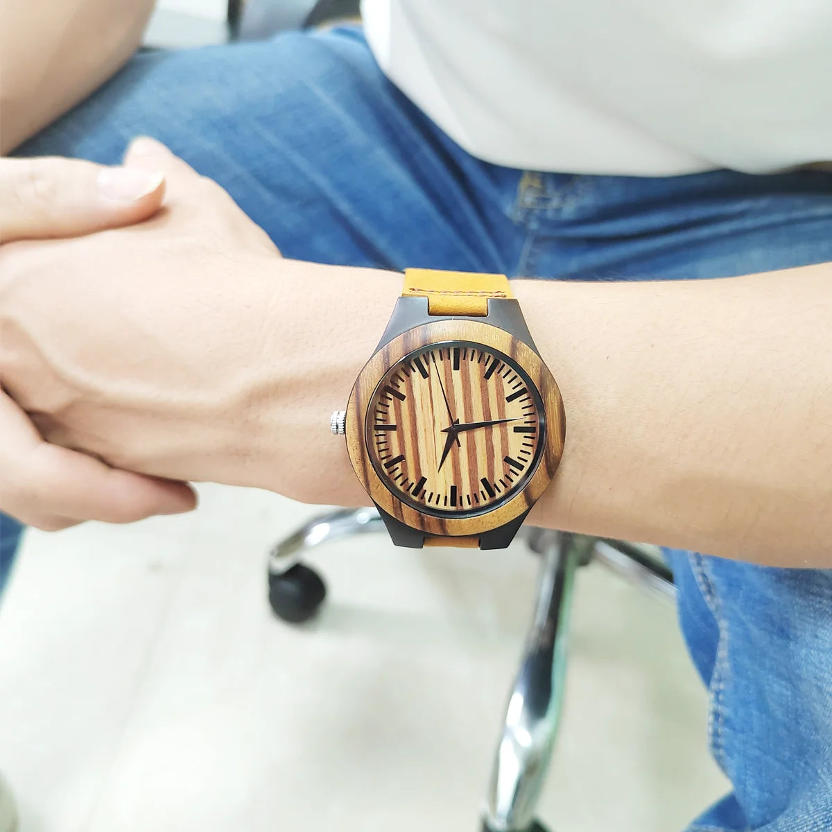 Vintage Wooden Wrist Watches for Men & Women