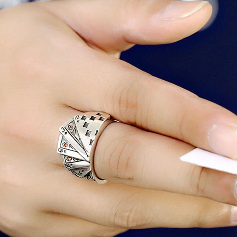 Playing cards ring