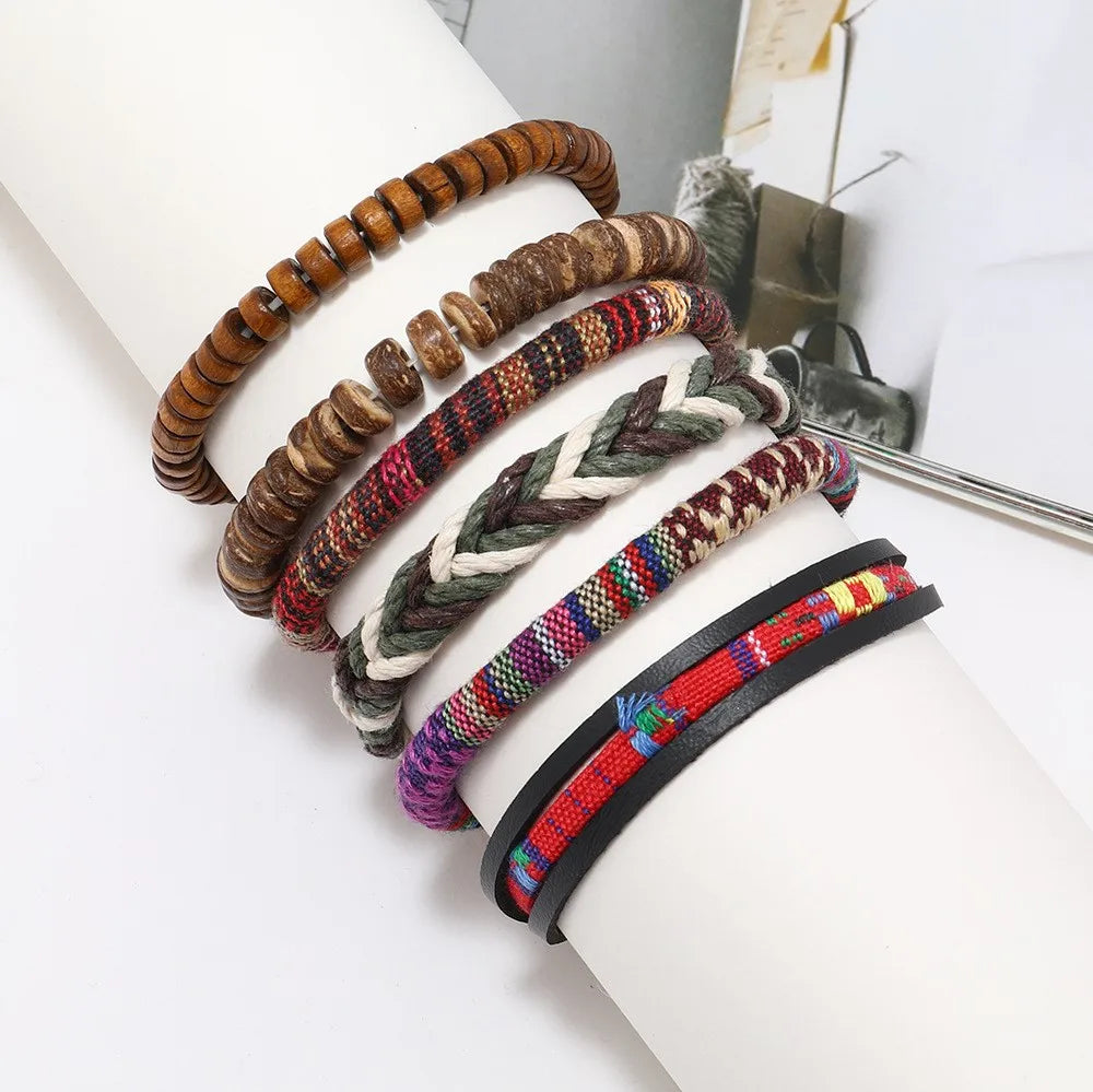 Bohemian Leather Bracelet Men