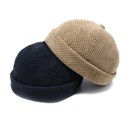 Brand men's brimless docker hat