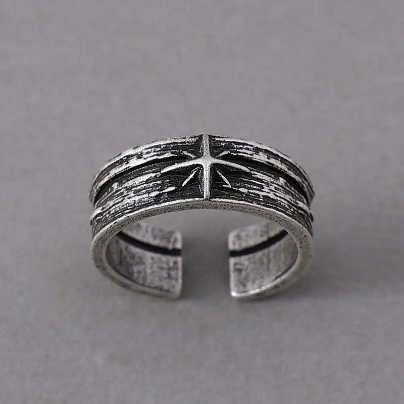 Silver color punk ring