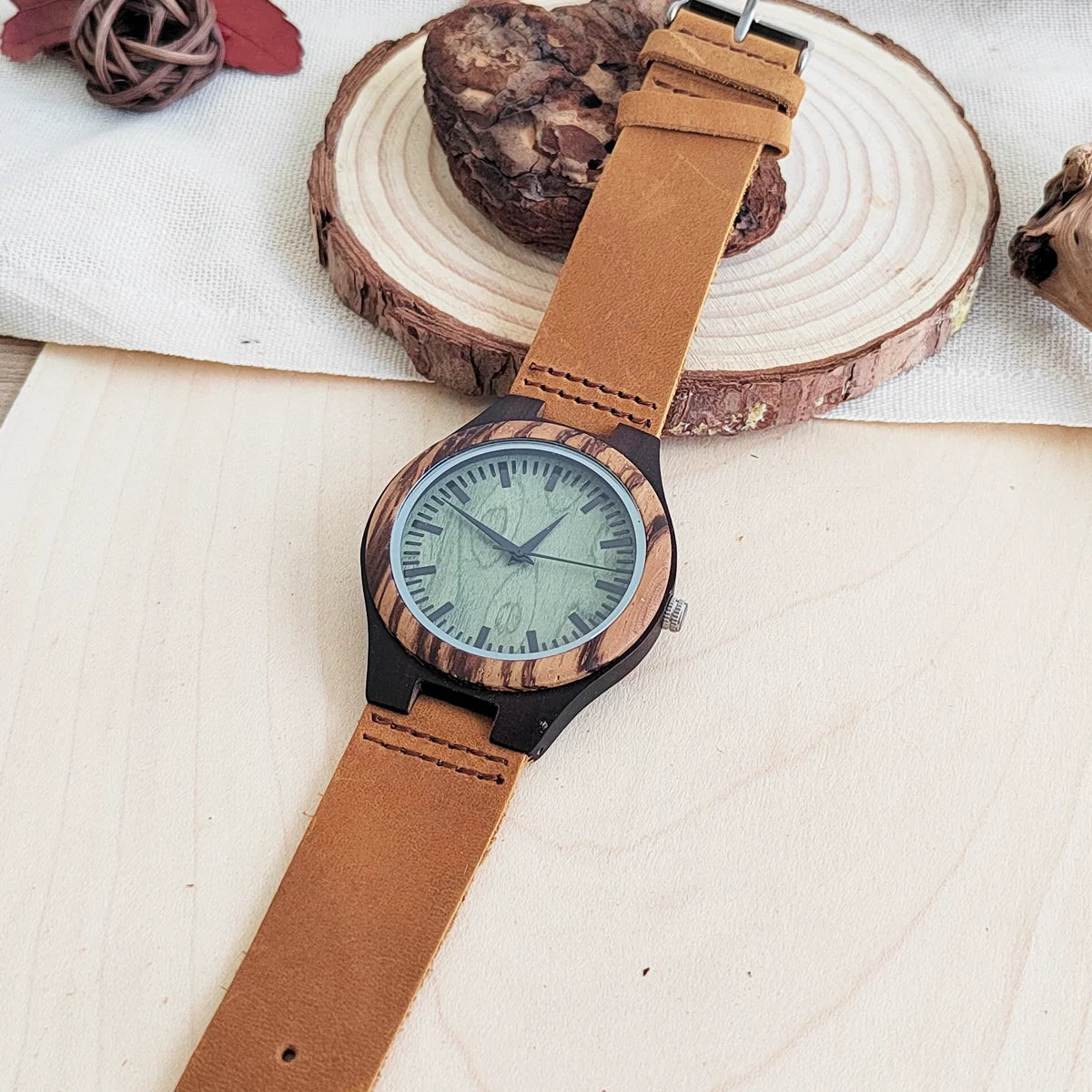 Vintage Wooden Wrist Watches for Men & Women