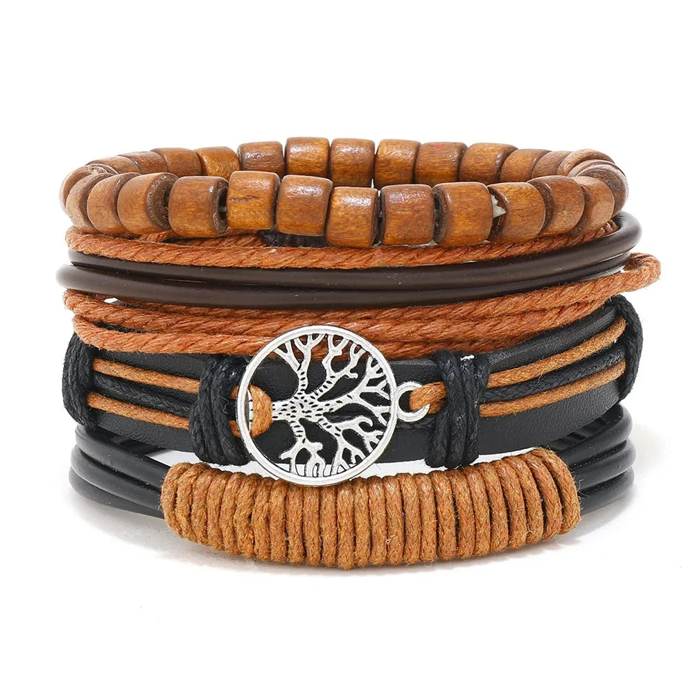 Bohemian Leather Bracelet Men