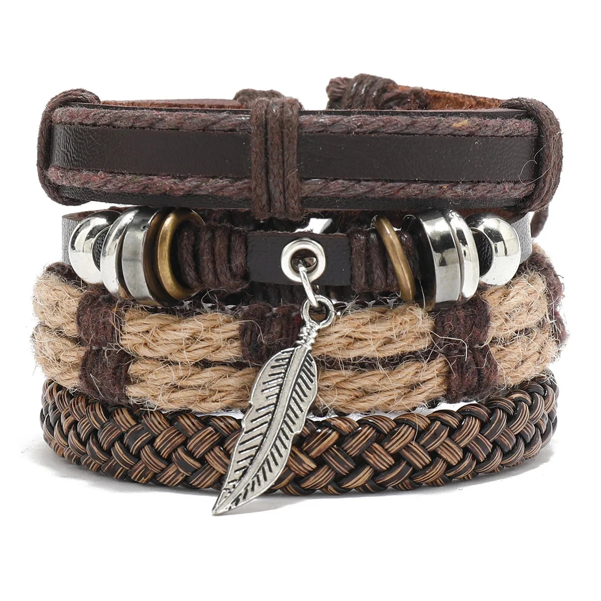 Bohemian Leather Bracelet Men