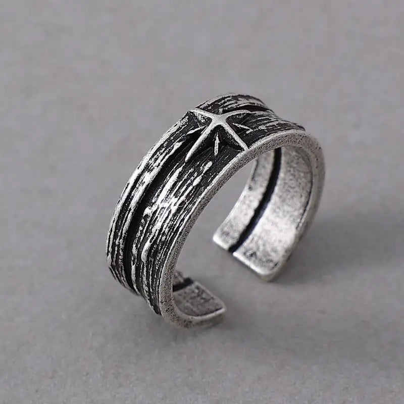 Silver color punk ring