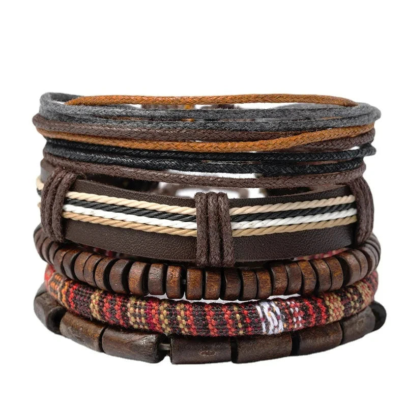 Bohemian Leather Bracelet Men