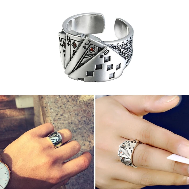 Playing cards ring