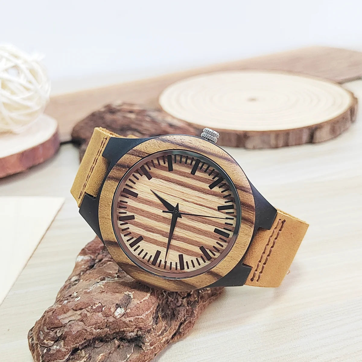 Vintage Wooden Wrist Watches for Men & Women