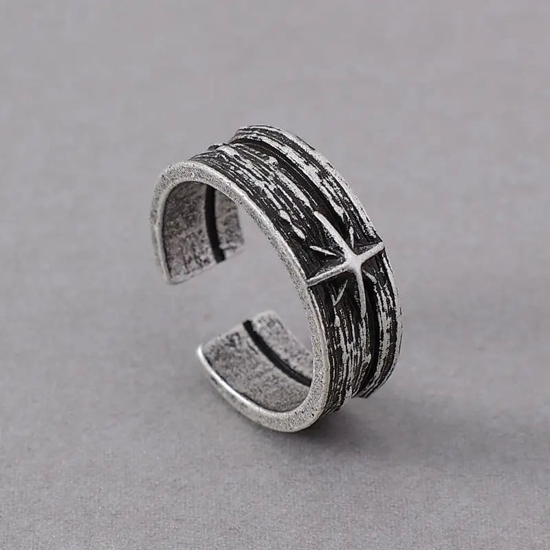 Silver color punk ring